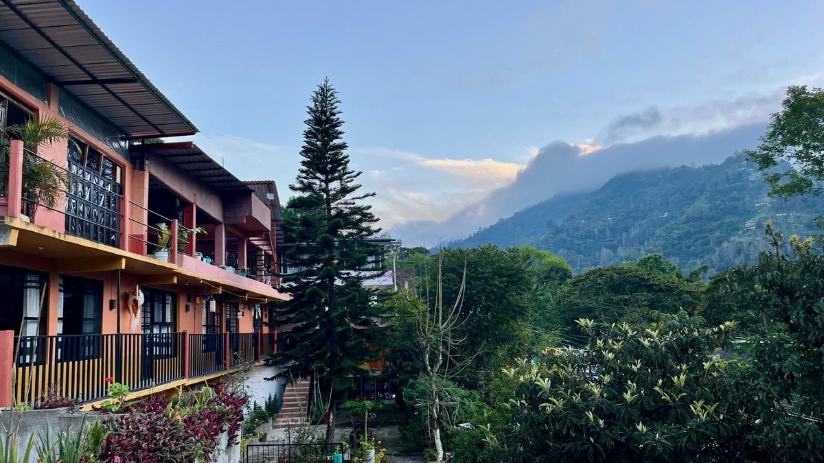 Mountain view from accommodation in Huautla de Jiménez