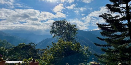 cenic mountain view in Huautla de Jiménez, Mexico
