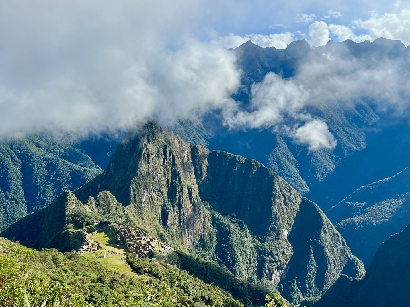 Machu Picchu in the clouds